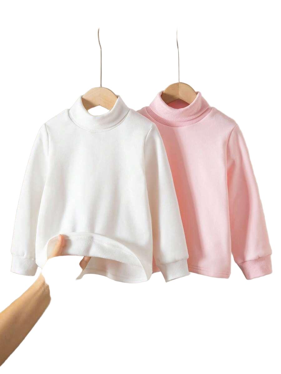 DZIEWCZĘCA BLUZA ZE STÓJKĄ 2PAK 