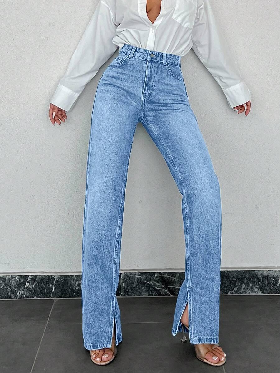 NIEBIESKIE SPODNIE JEANS