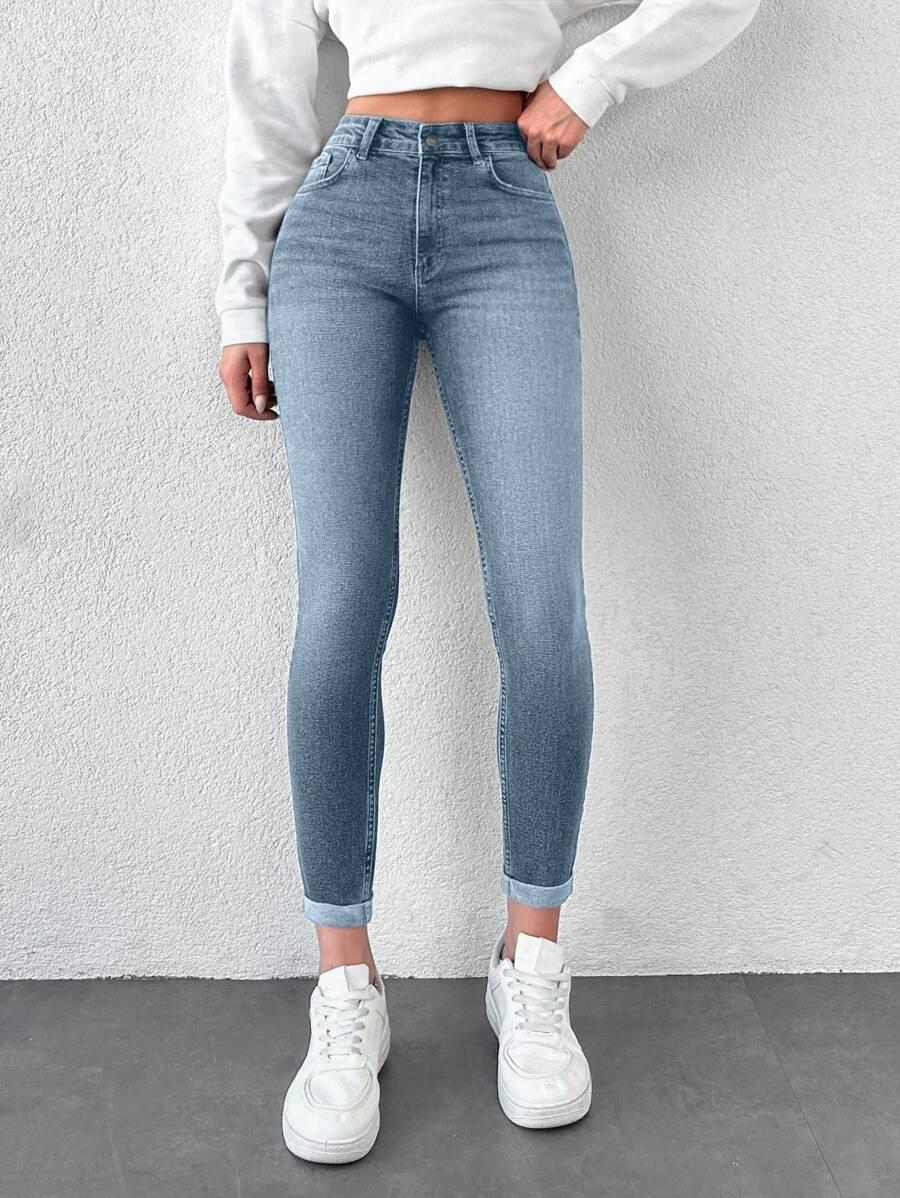 NIEBIESKIE SPODNIE JEANS