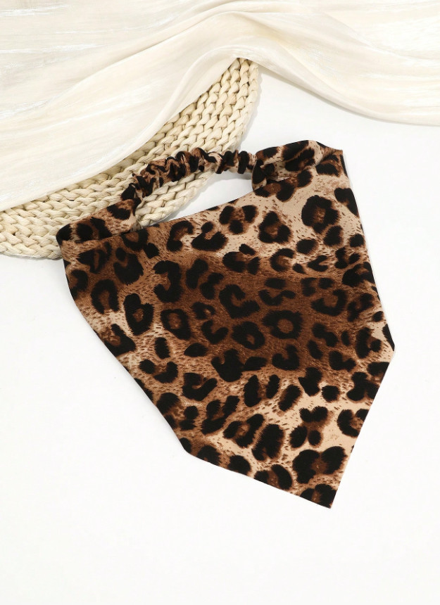 chusta na głowę animal print