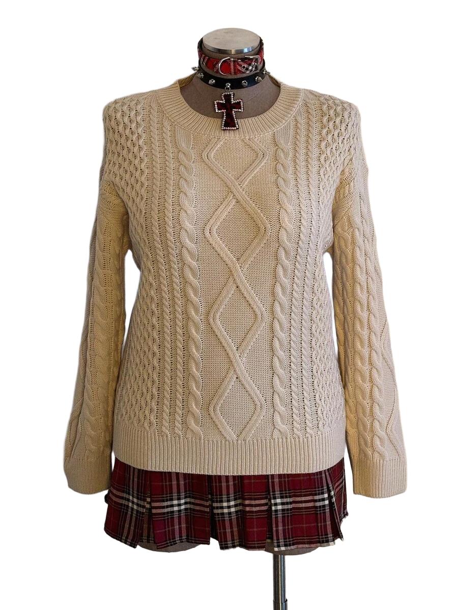 SWETER DAMSKI BEŻOWY