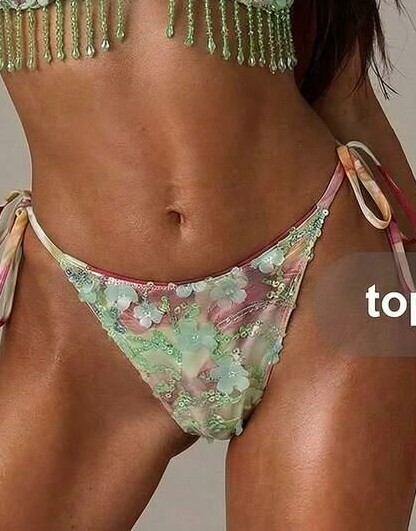 DÓŁ OD BIKINI PRINT KWIATY