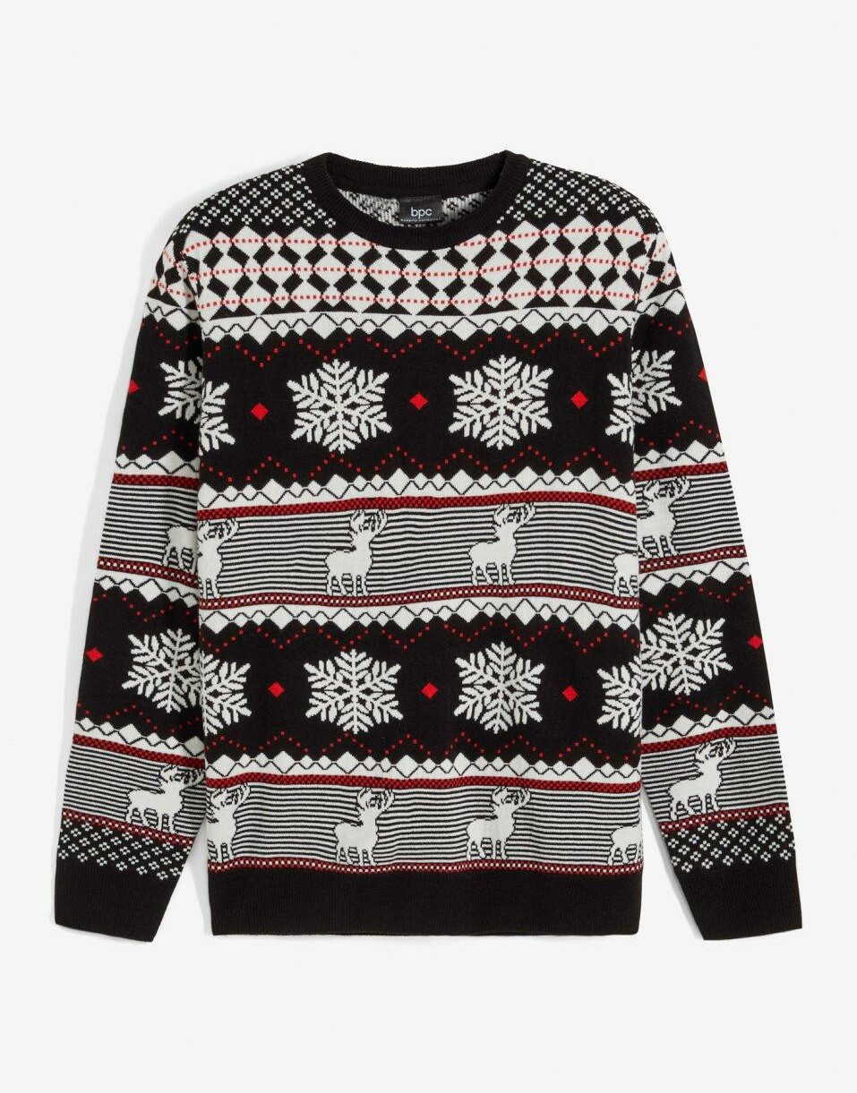 SWETER MĘSKI OKRĄGŁY DEKOLT BEZ KAPTURA