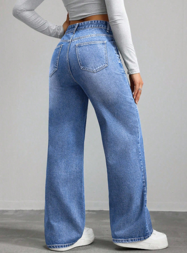 NIEBIESKIE SPODNIE JEANS