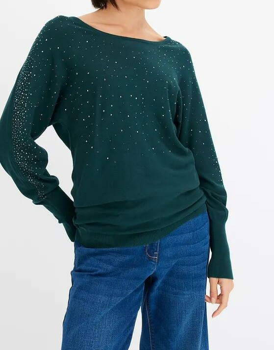 SWETER DAMSKI OKRĄGŁY DEKOLT 