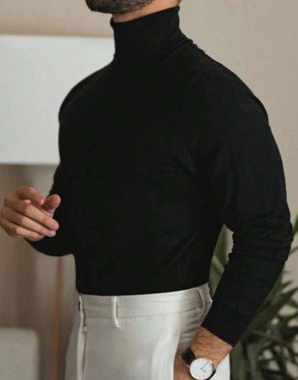 CZARNY SWETER GOLF 