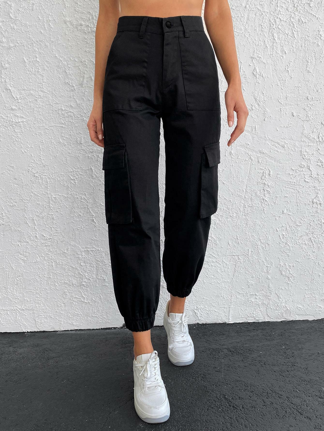 CZARNE SPODNIE JEANS 