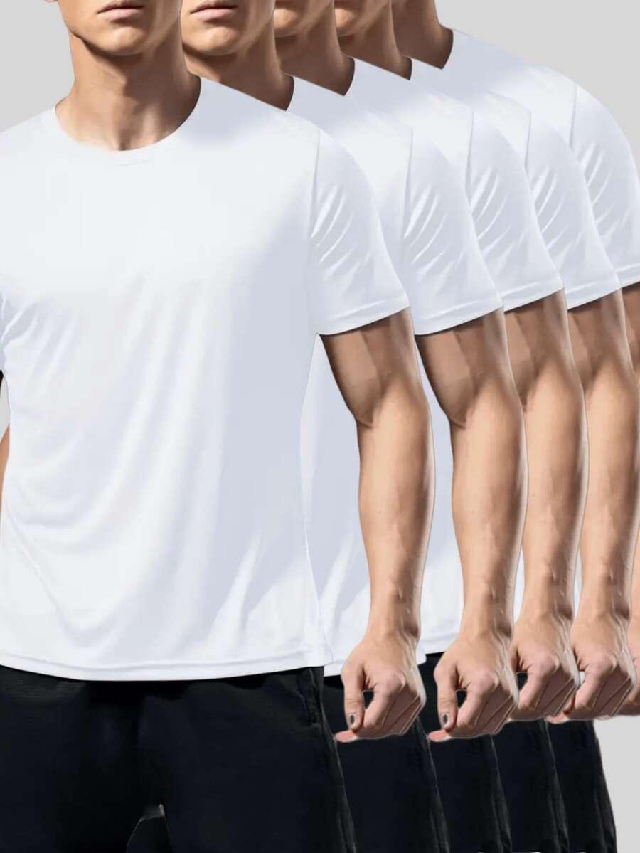 biała koszulka 5-pack
