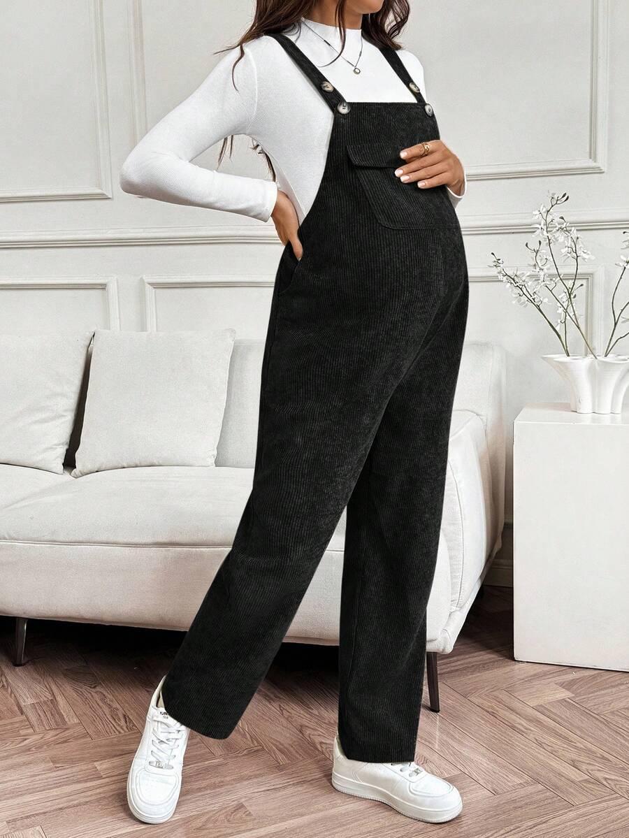 CZARNE SPODNIE OGRODNICZKI