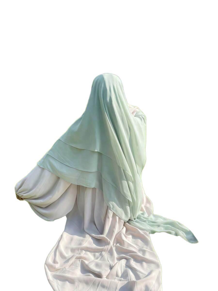 niebieska chusta hijab