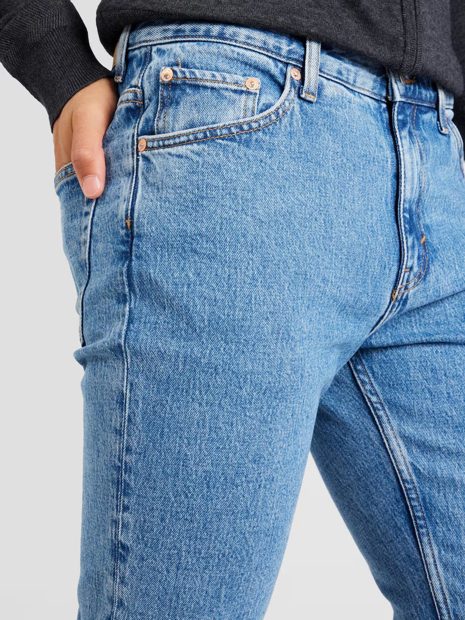 NIEBIESKIE SPODNIE SLIM JEANS