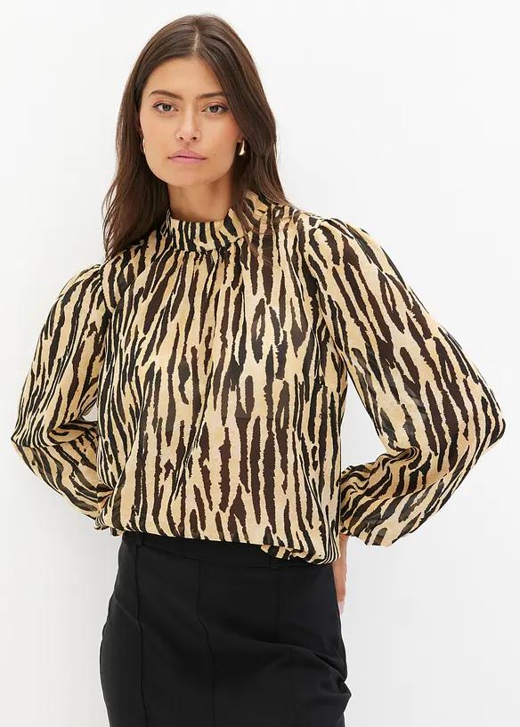 SZYFONOWA BLUZKA ANIMAL PRINT 