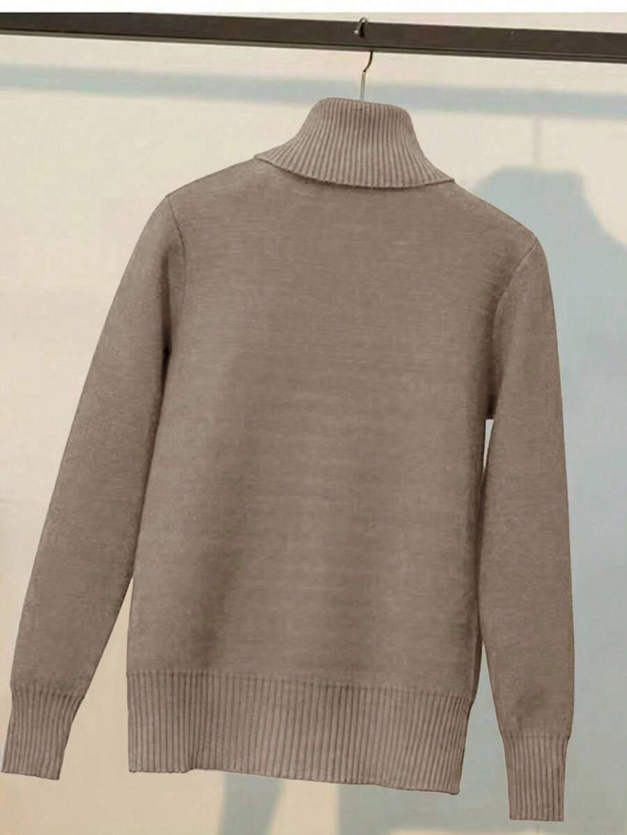 BRĄZOWY SWETER GOLF