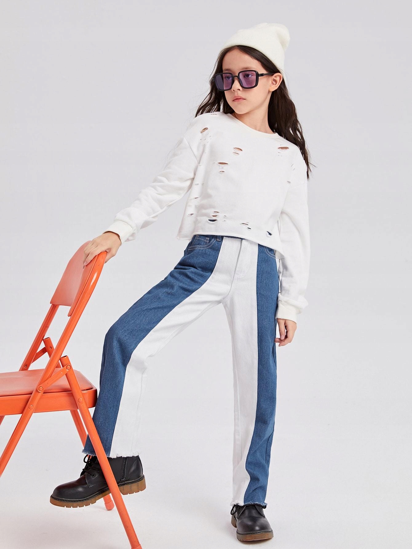 SPODNIE JEANS WYSOKI STAN