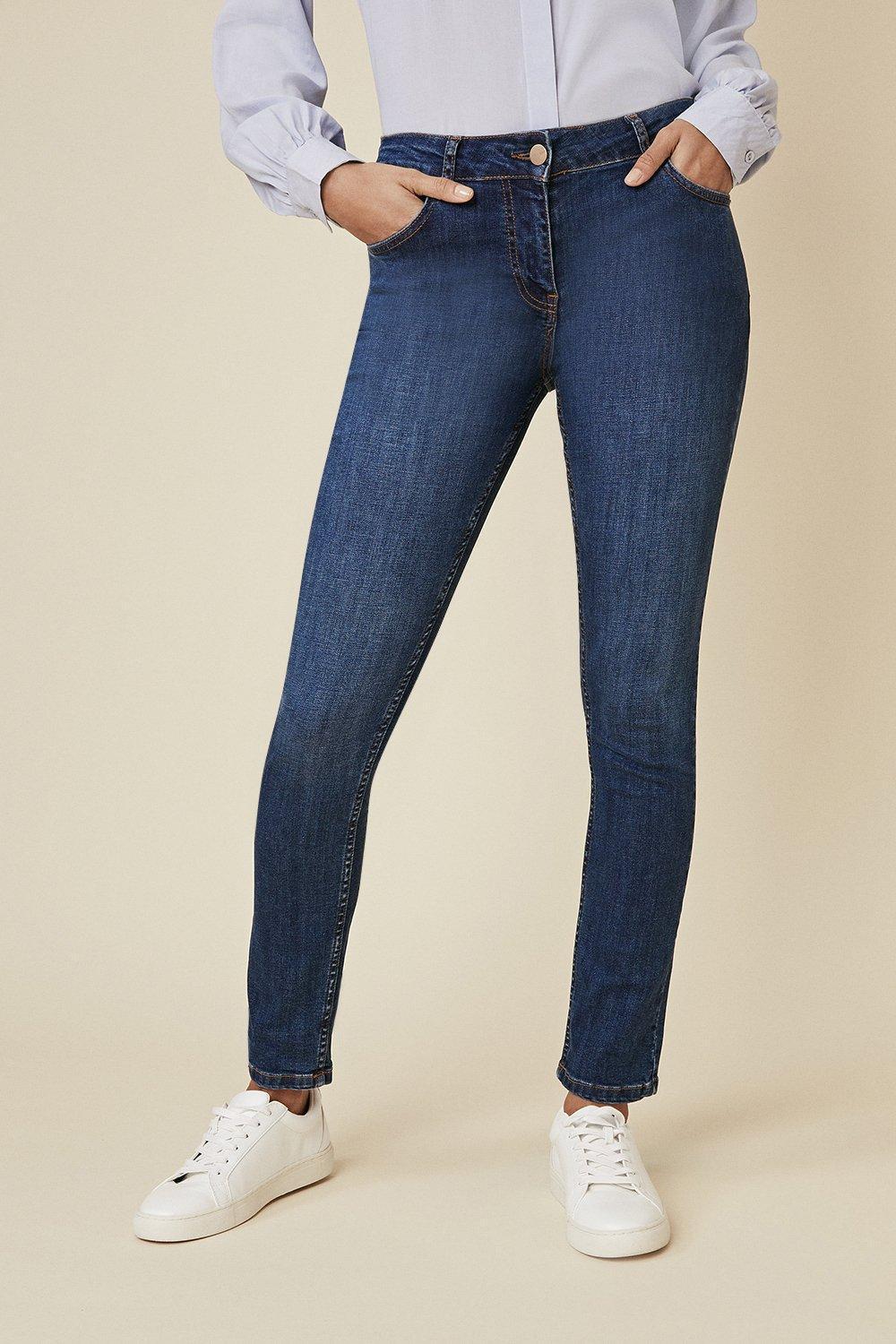 niebieskie SPODNIE JEANS