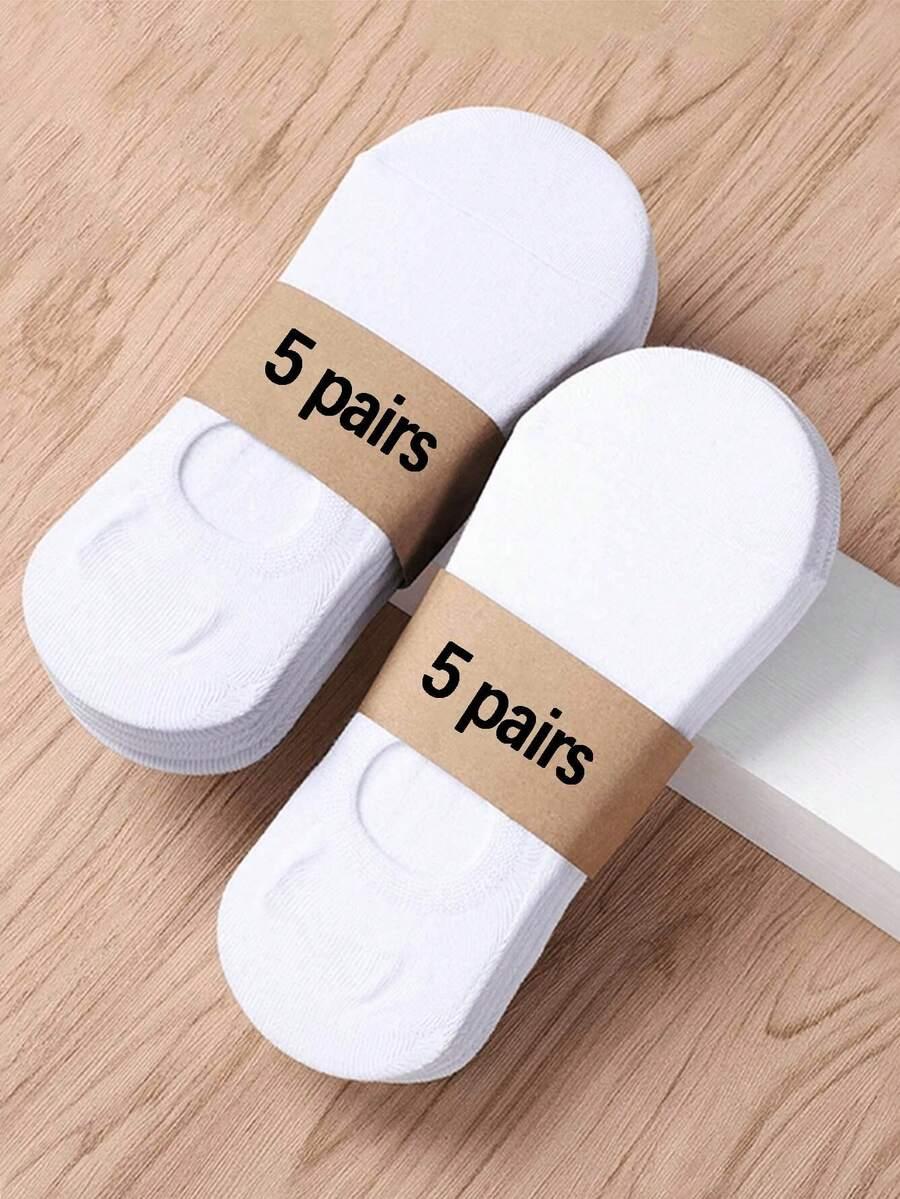 białe skarpety 5-pack