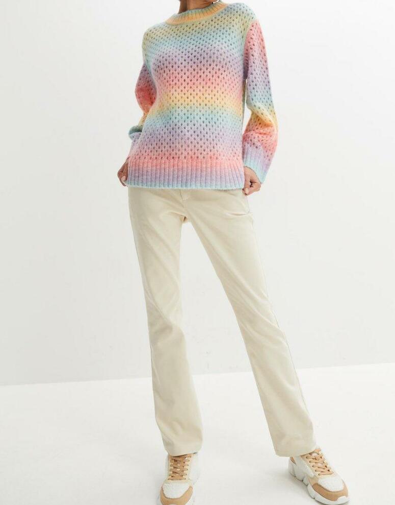 DZIANINOWY SWETER EFEKT OMBRE