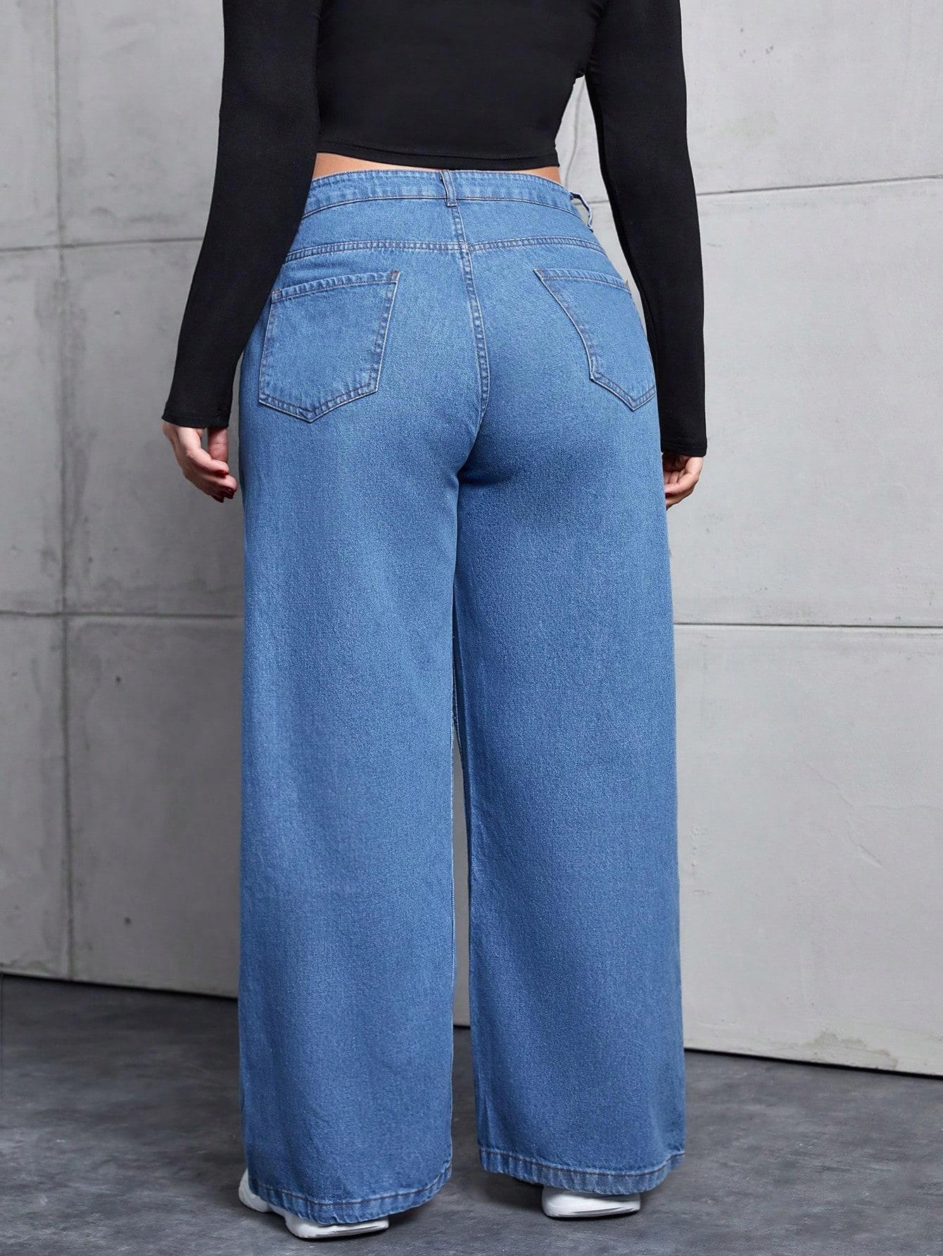 NIEBIESKIE SPODNIE JEANS