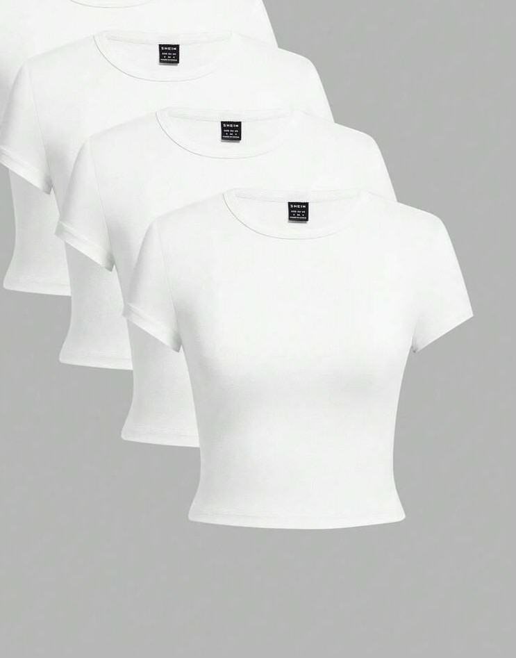biała bluzka 3-pack