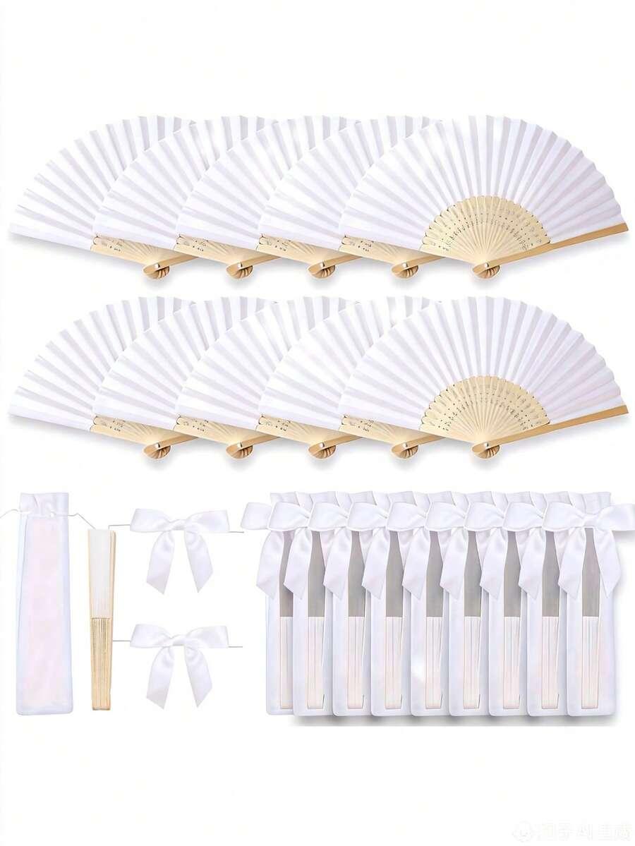 wachlarz woreczek kokarda komplet 5-pack