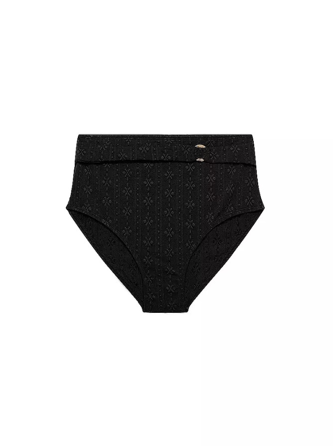 CZARNY DÓŁ OD BIKINI WYSOKI STAN