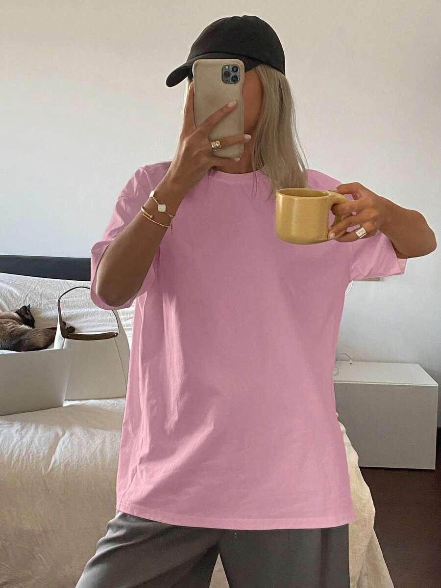 RÓŻOWY T-SHIRT BASIC