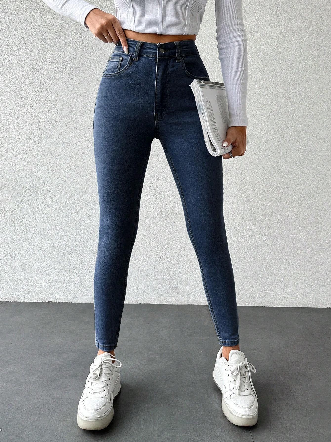 SPODNIE RURKI JEANS WYSOKI STAN
