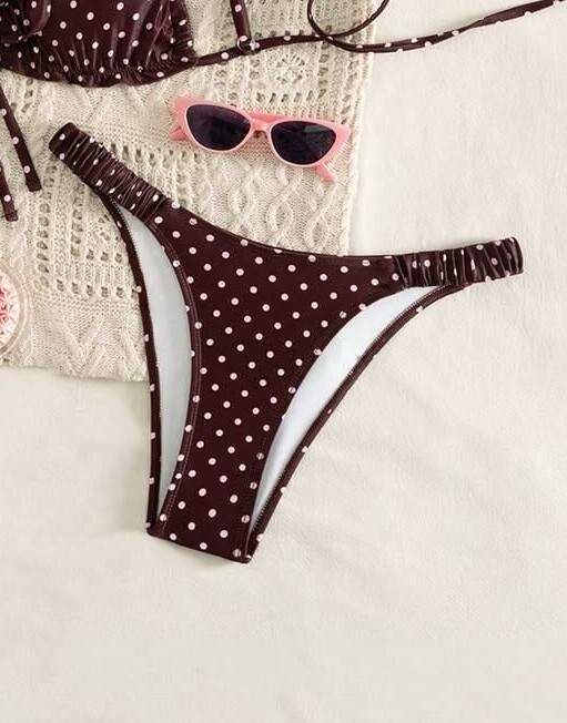 dół od bikini groszki