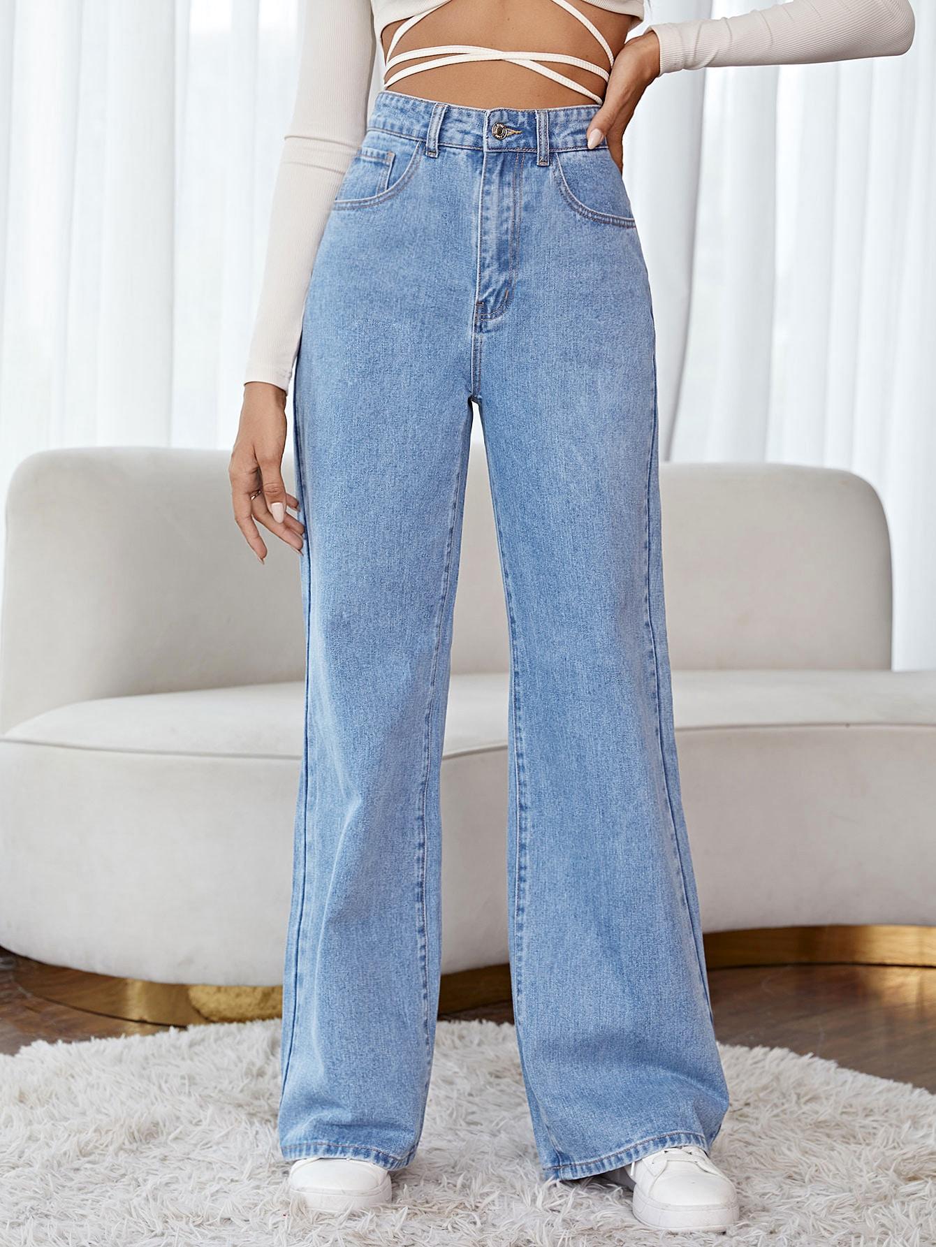 NIEBIESKIE SPODNIE JEANS 