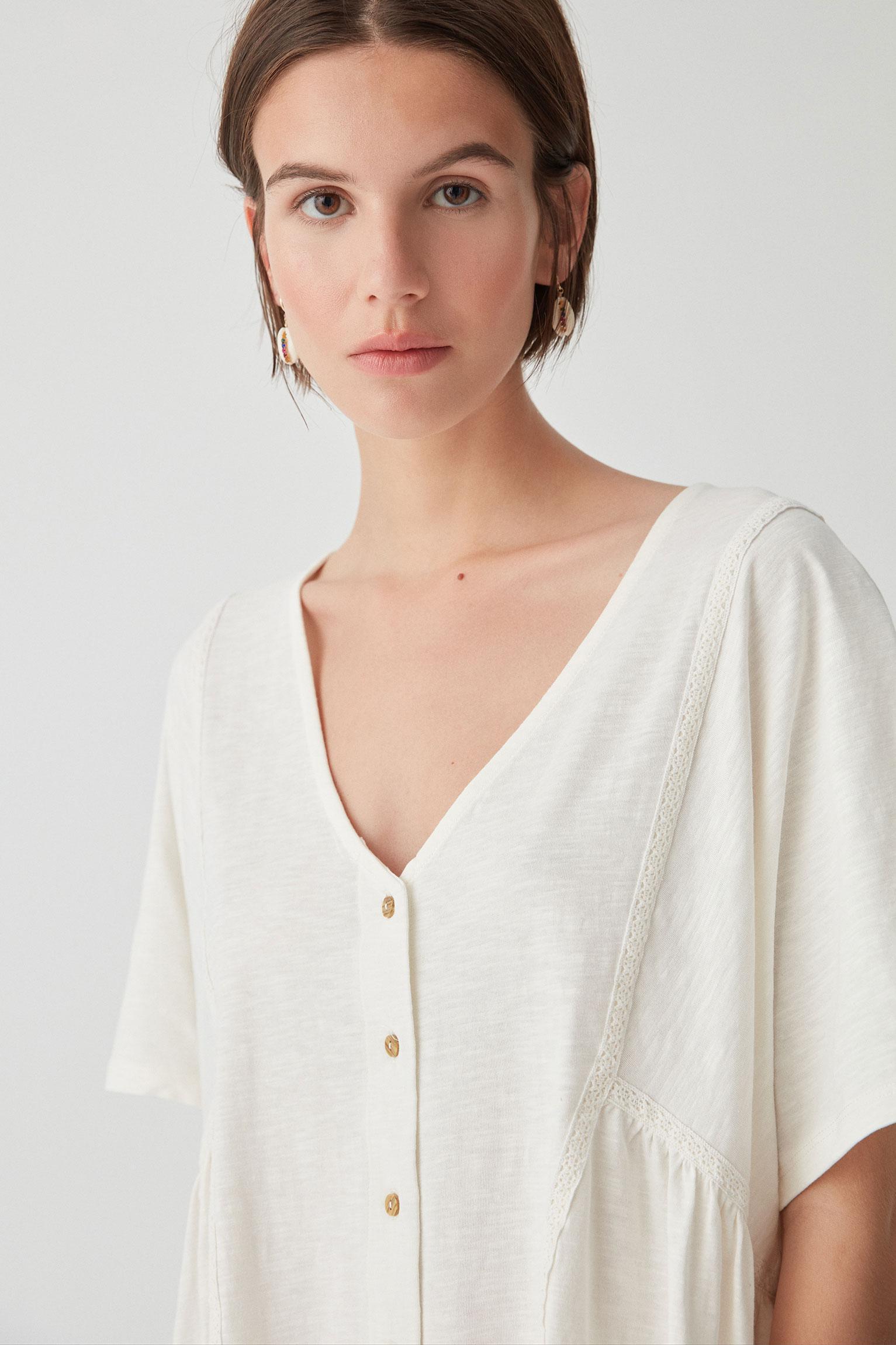 MINI SUKIENKA V NECK