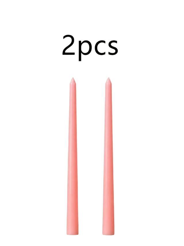 różowe świece  2-pack