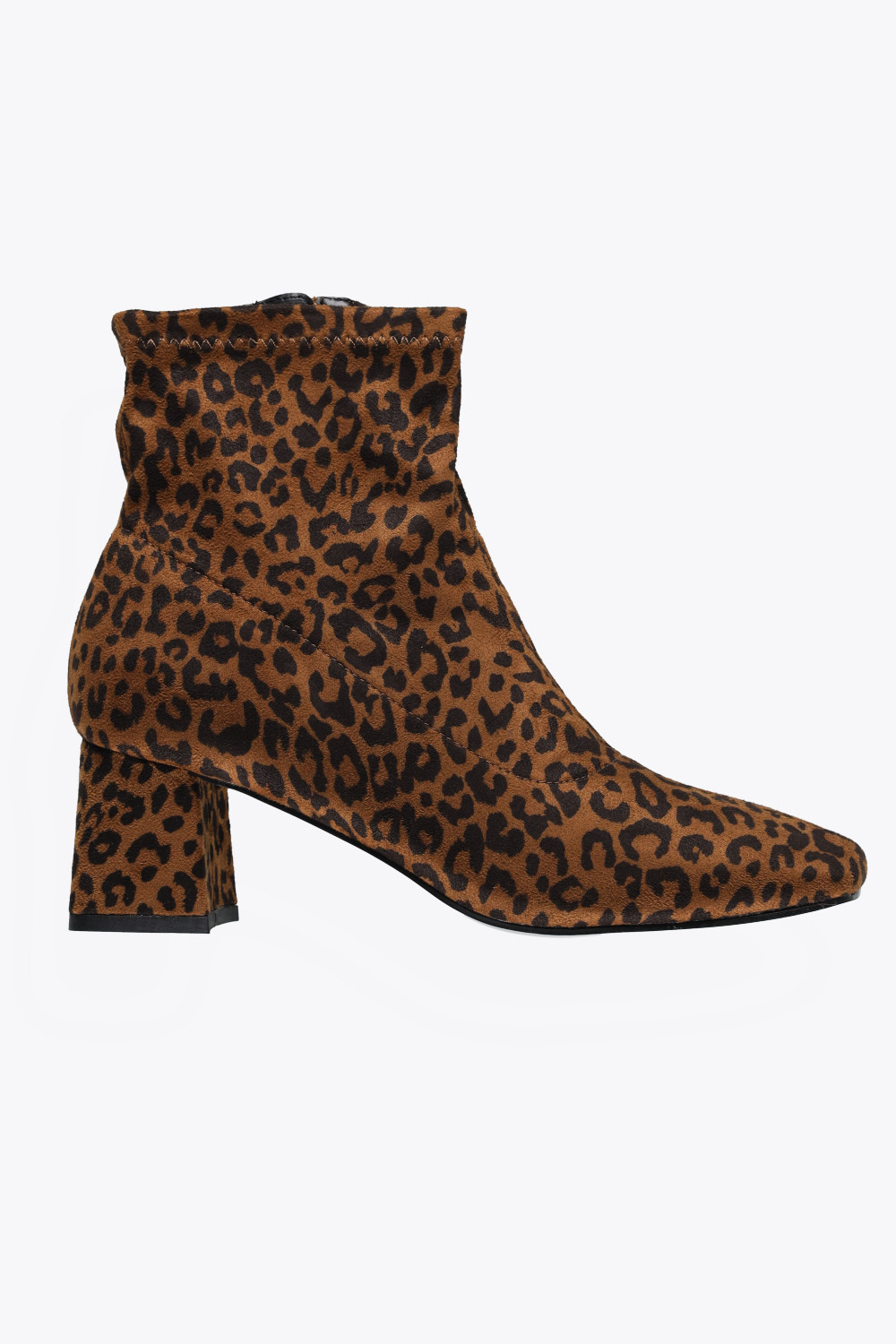 botki animal print obcas zamek