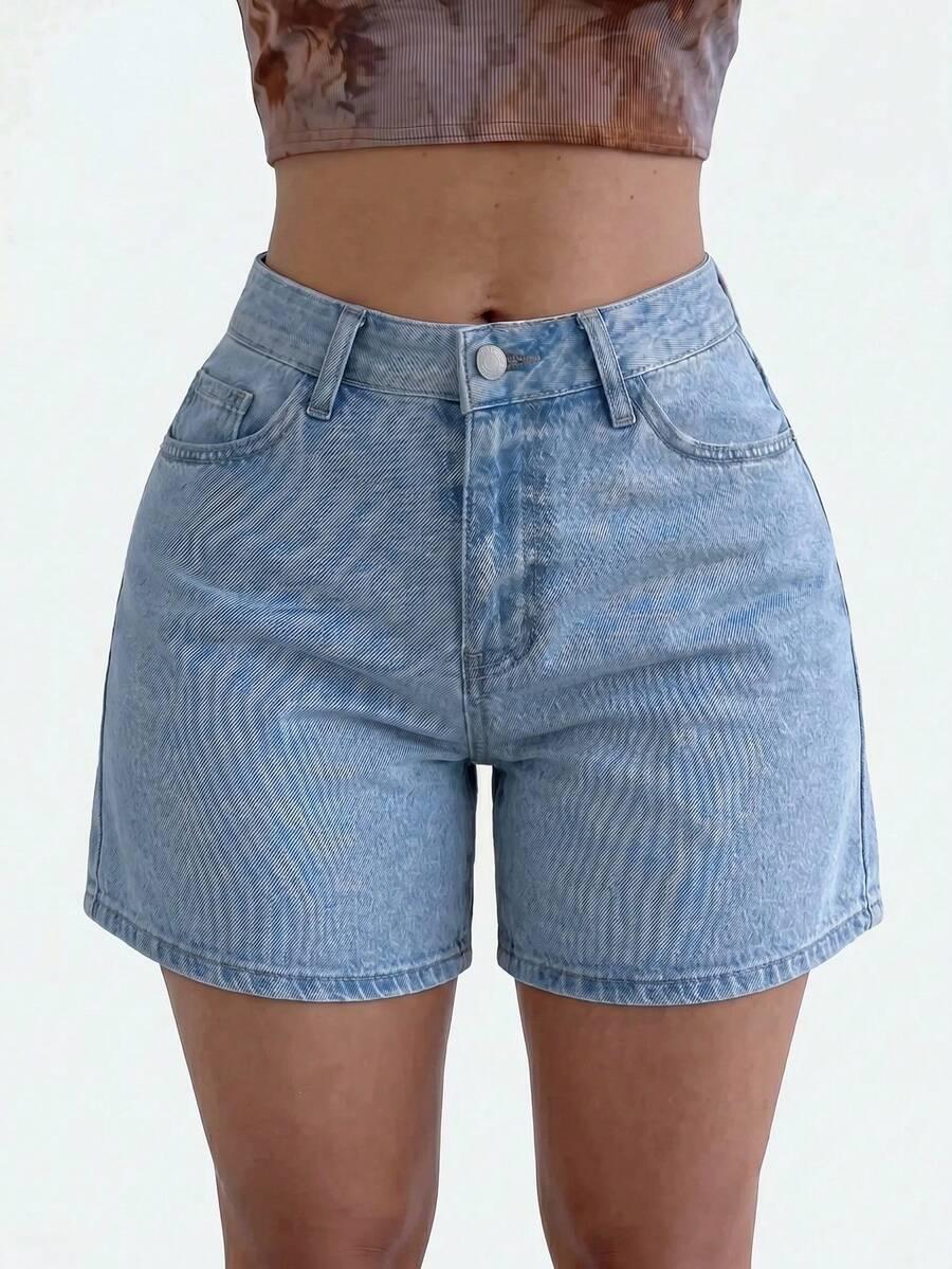 NIEBIESKIE SPODENKI JEANS