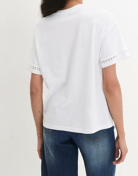 T-SHIRT LUŹNY DAMSKI