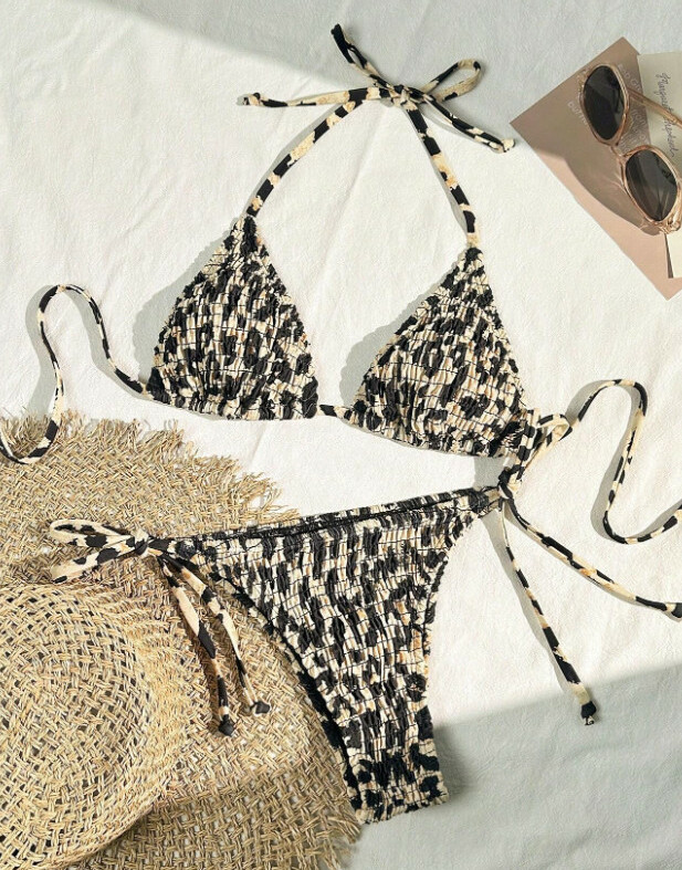 DWUCZĘŚCIOWY STRÓJ KĄPIELOWY ANIMAL PRINT 