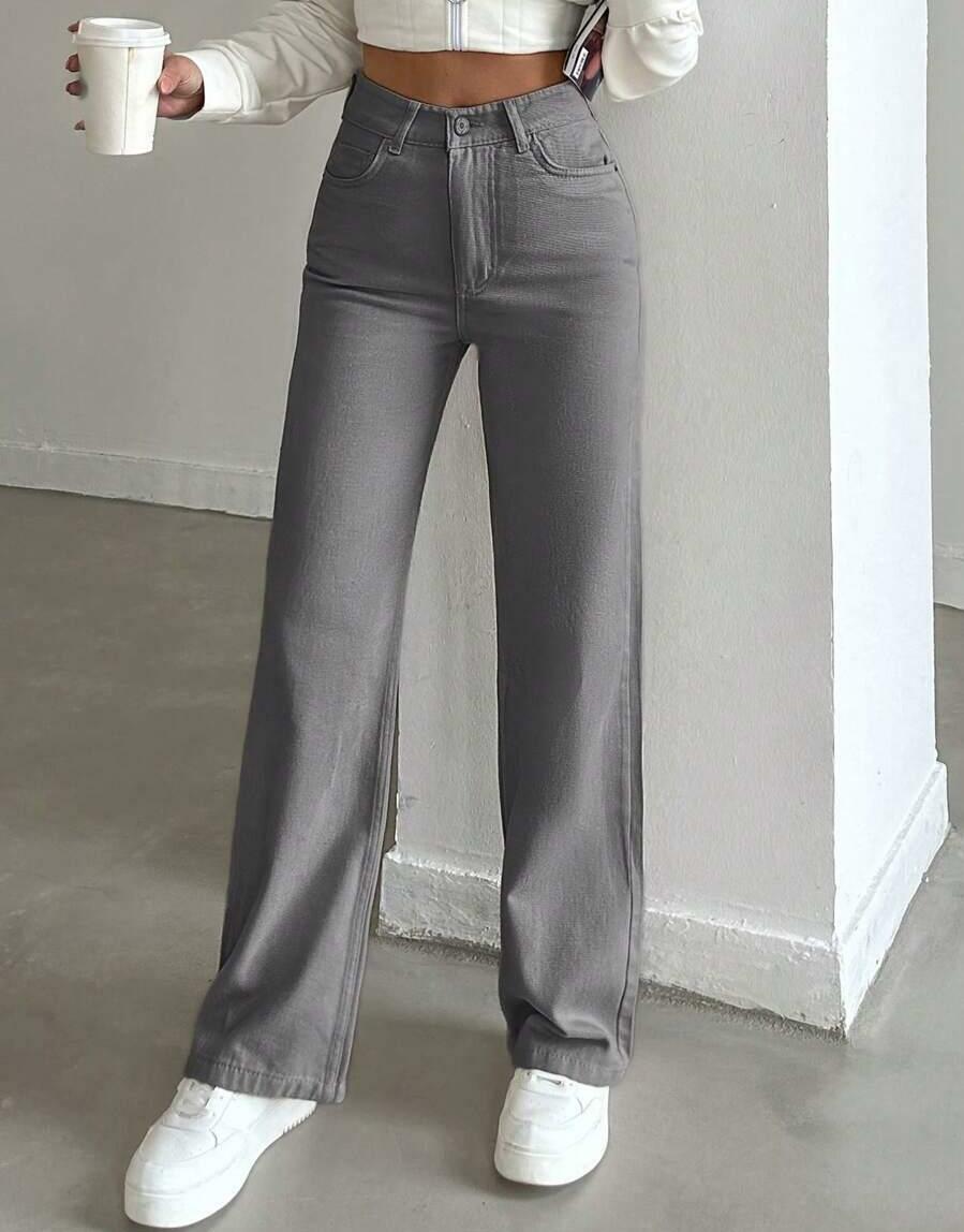 SPODNIE JEANS WYSOKI STAN