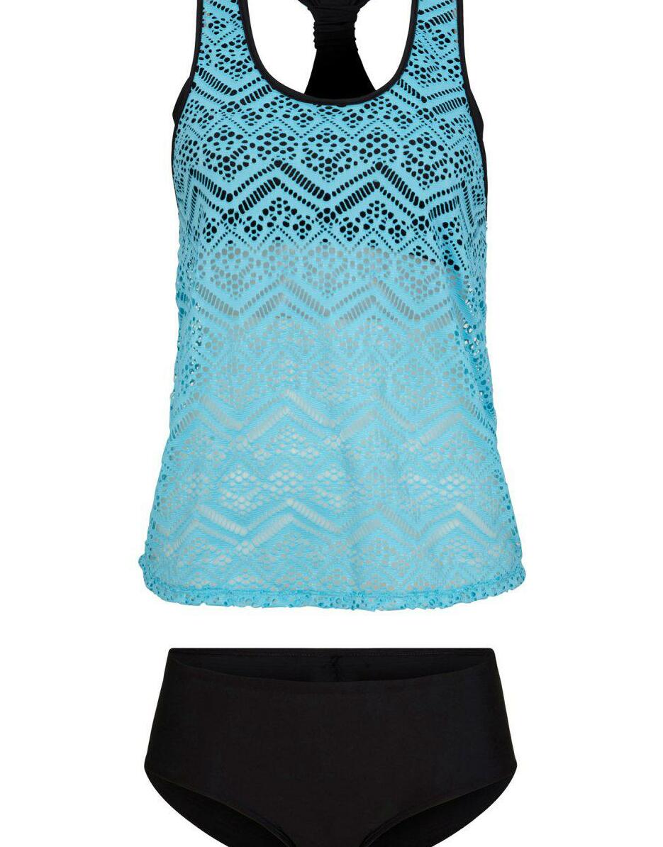 STRÓJ KĄPIELOWY DWUCZĘŚCIOWY DAMSKI PLUS SIZE TANKINI I FIGI