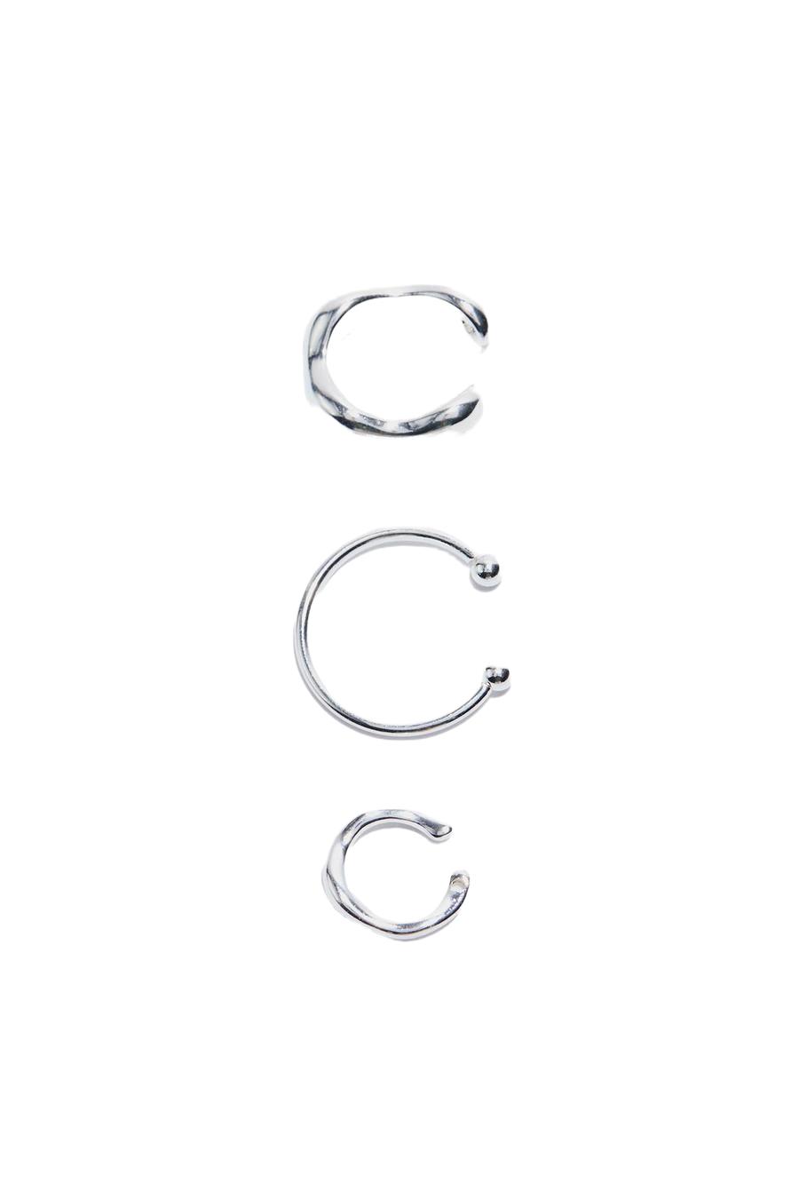 SREBRNE NAUSZNICE 3-PACK
