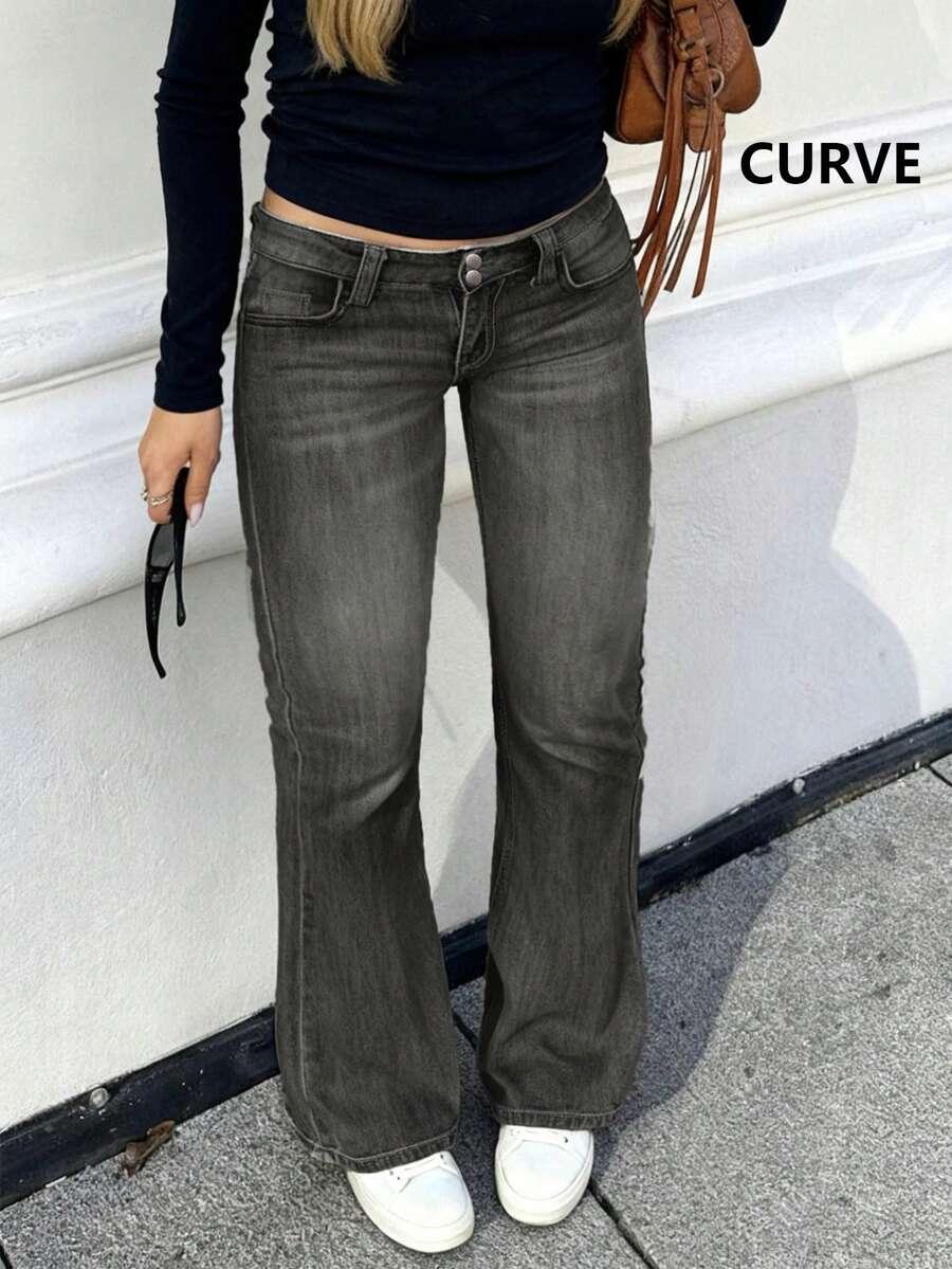 szare spodnie jeansowe