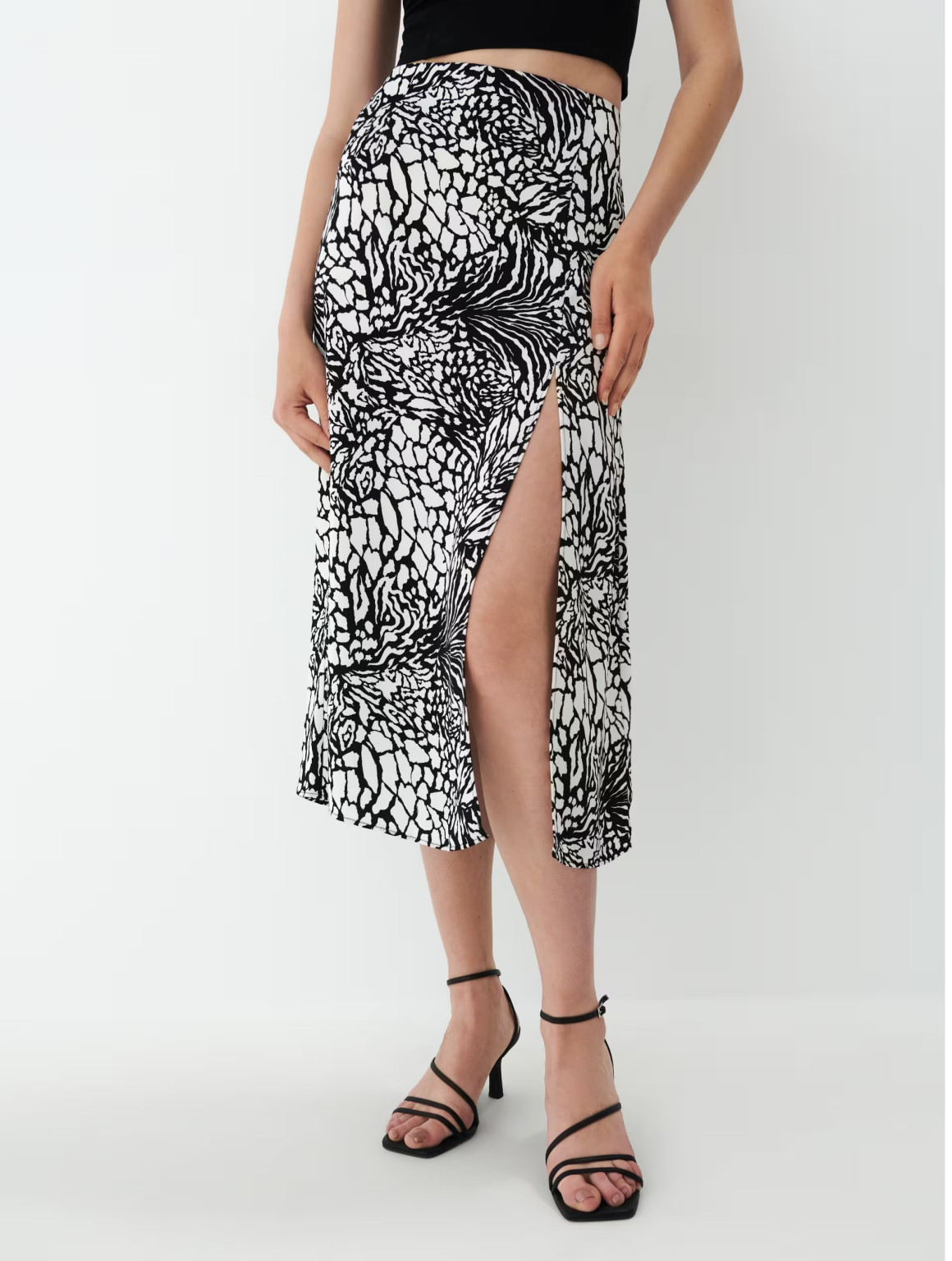 MIDI SPÓDNICA ANIMAL PRINT