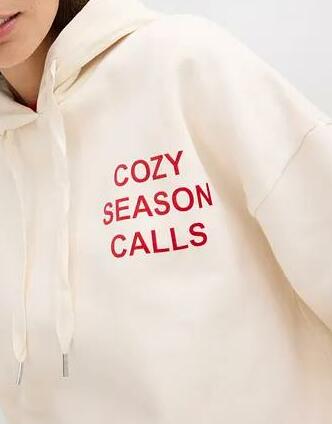 BLUZA BAWEŁNIANA Z NADRUKIEM