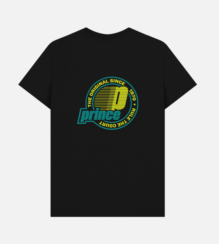 czarny t-shirt nadruk 