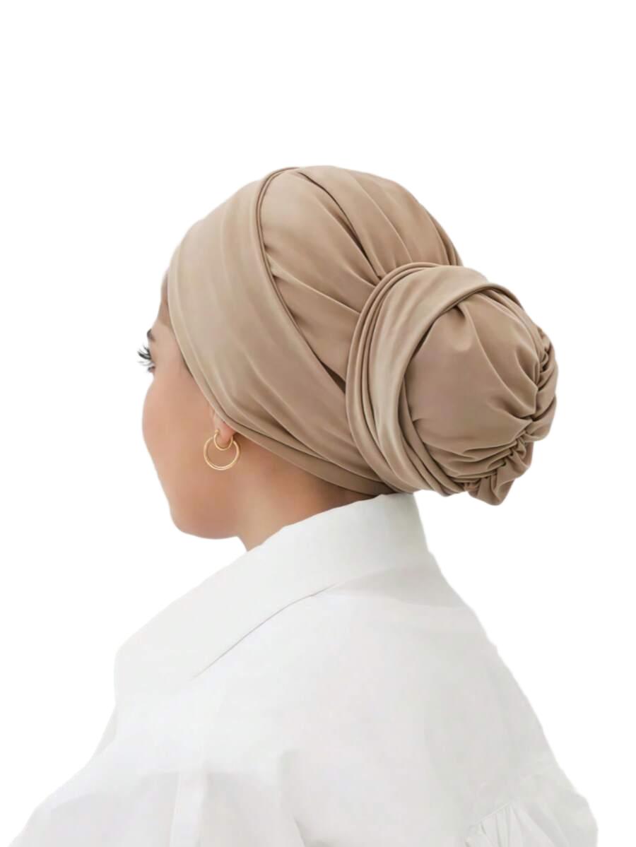 JEDNOKOLOROWA CHUSTA NA  GŁOWĘ TURBAN HIDŻAB