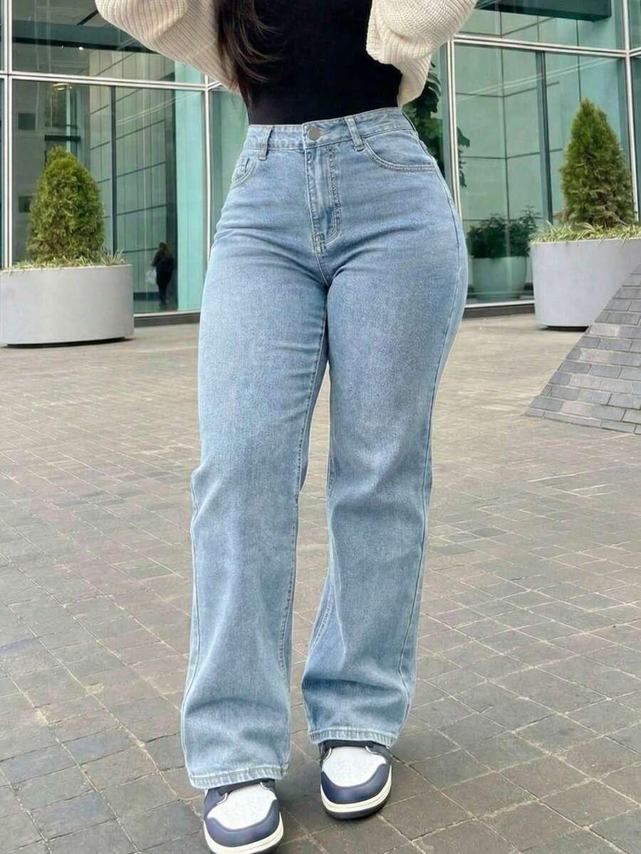 spodnie jeans prosta nogawka