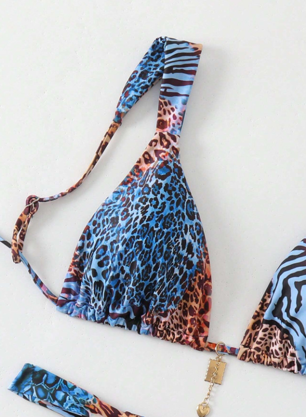DWUCZĘŚCIOWY STRÓJ KĄPIELOWY ANIMAL PRINT 