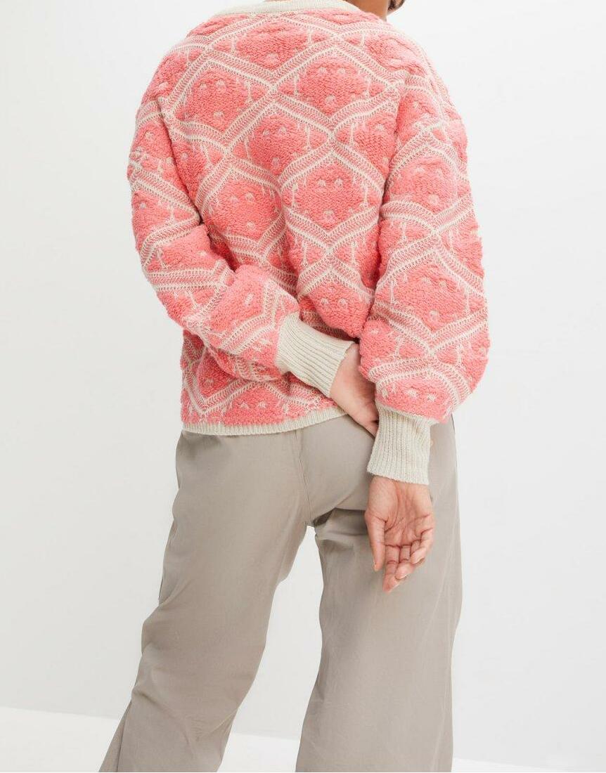 SWETER DZIANINOWY DAMSKI 