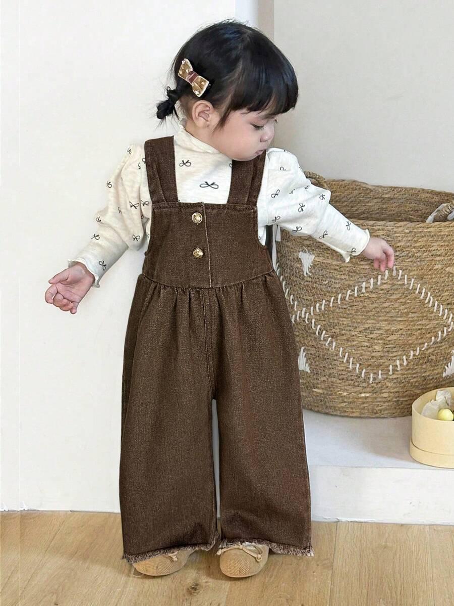  brązowe OGRODNICZKI JEANS
