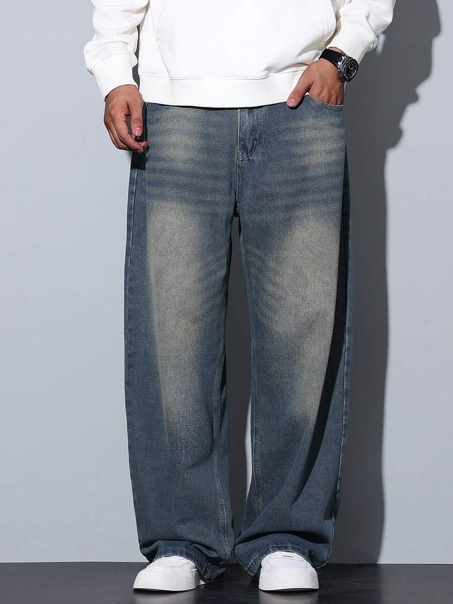 szare spodnie jeans