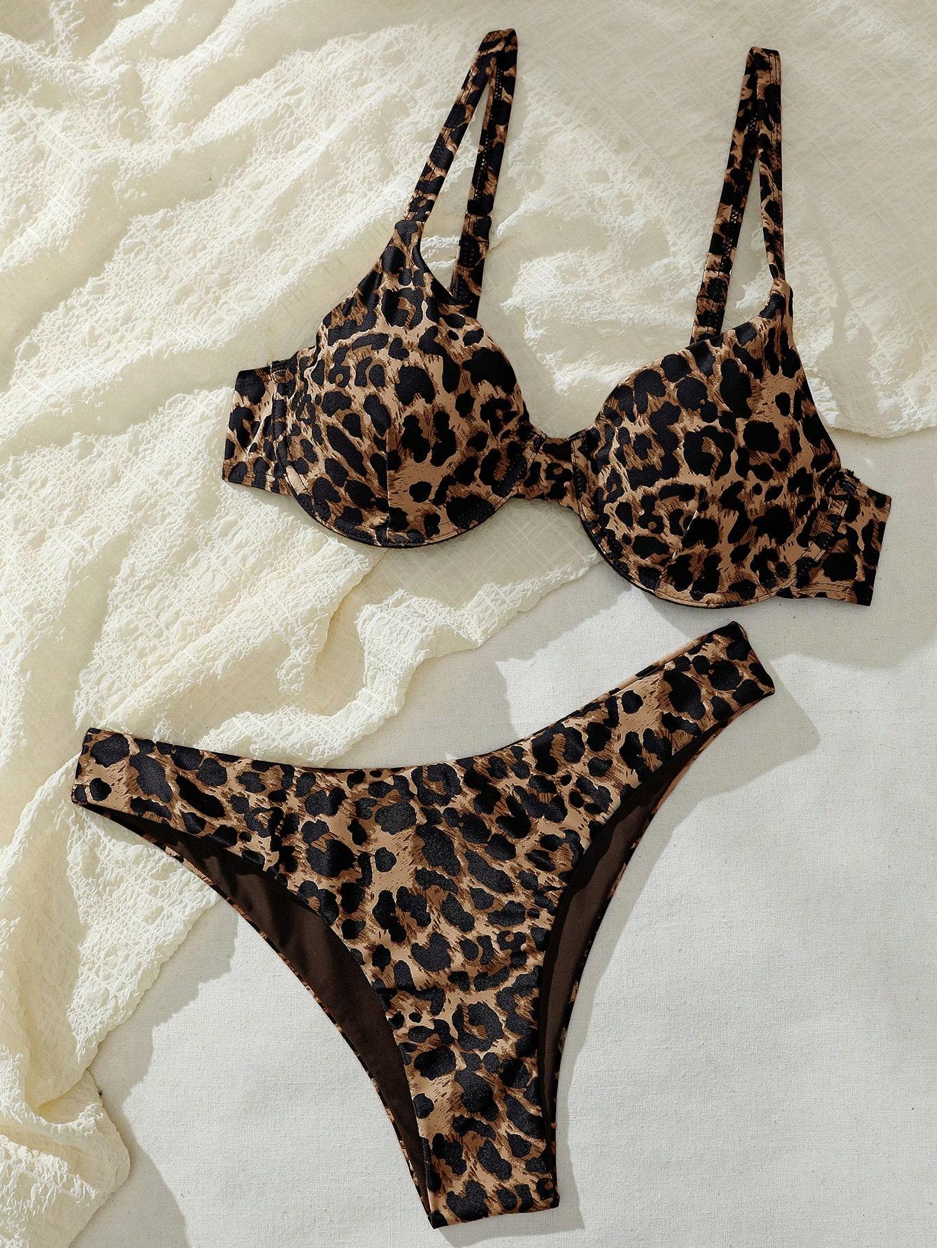 DWUCZĘŚCIOWY STRÓJ KĄPIELOWY ANIMAL PRINT
