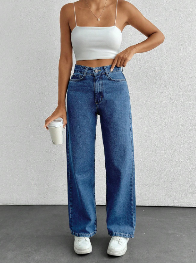 NIEBIESKIE SPODNIE JEANS